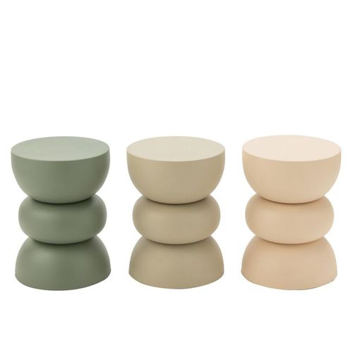 Table D'apppoint Design En Métal "lise" 43cm Beige