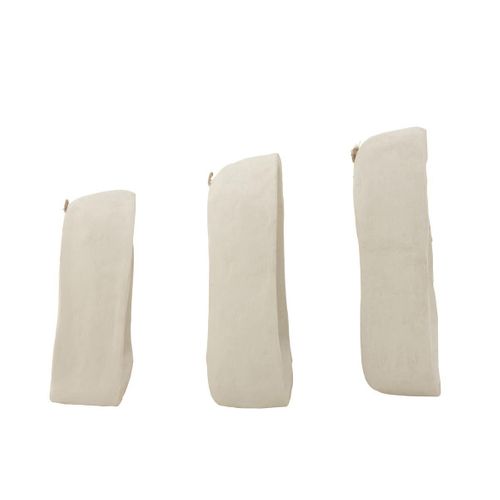 Lot De 3 Étagères Murales "bali Bliss" 45cm Blanc