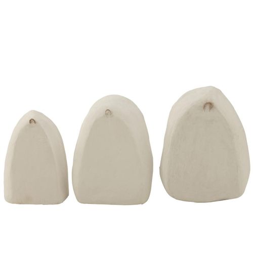 Lot De 3 Étagères Murales "bali Bliss" 45cm Blanc