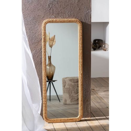 Miroir Mural Déco "mariage Du Sud" 122cm Naturel