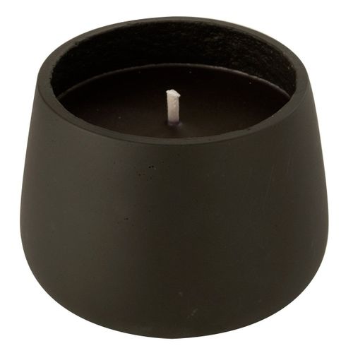 Bougie Extérieure Ciment "brittney" 13cm Noir
