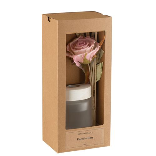 Diffuseur De Parfum En Verre "fleur" 100ml Rose