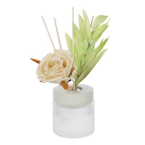 Diffuseur De Parfum En Verre "fleur" 100ml Jaune