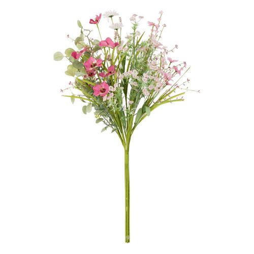 Bouquet De Fleurs Artificielles "mixtes" 85cm Rose