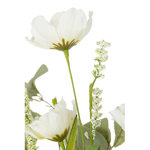 Bouquet De Fleurs Artificielles "mixtes" 85cm Blanc