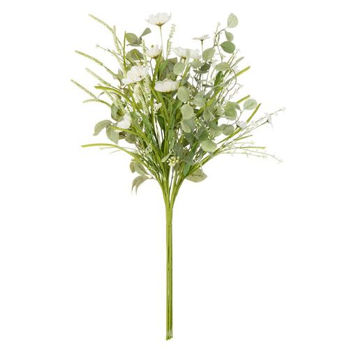 Bouquet De Fleurs Artificielles "mixtes" 85cm Blanc