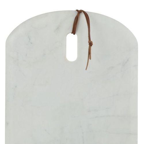 Planche à Découper En Marbre "puglia" 45cm Blanc