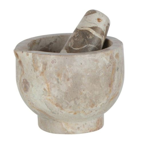 Mortier et Pilon En Marbre "bali" 12cm Beige