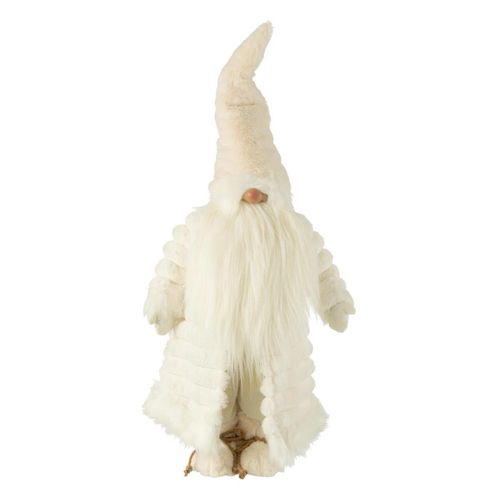 Statue Déco Lutin "veste Rembourrée" 88cm Crème