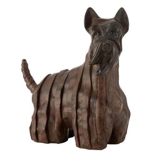 Statuette Chien Terrier "ecossais" 46cm Marron