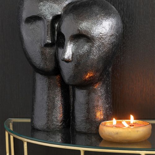 Bougie Parfumée Ronde "m-chic" 13cm Oud et Amber