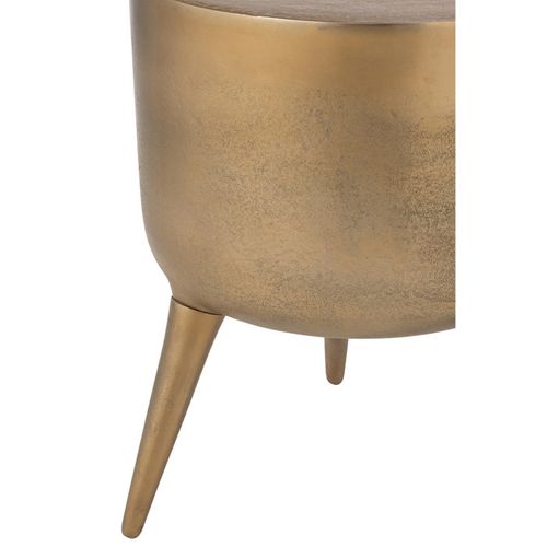 Tabouret Design "fone" 41cm Doré