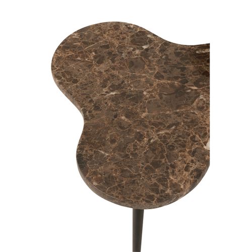 Lot De 3 Tables D'appoint Gigogne "abeille" 61cm Marron