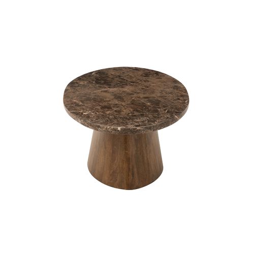 Table Basse En Marbre "trey" 130cm Marron