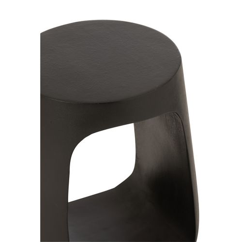 Table D'appoint Design En Bois "cave" 46cm Noir