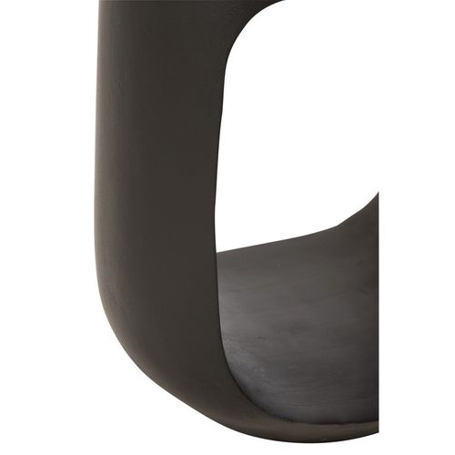 Table D'appoint Design En Bois "cave" 46cm Noir