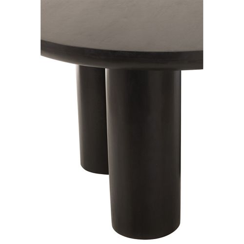 Table à Manger Trio En Bois "cave" 120cm Noir