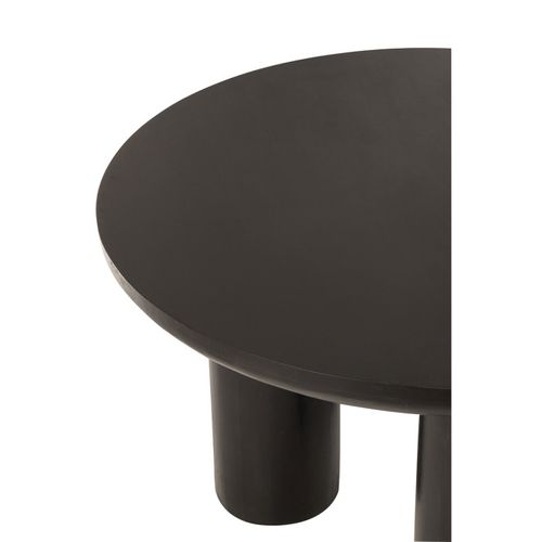 Table à Manger Trio En Bois "cave" 120cm Noir