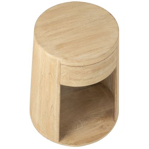 Table D'appoint En Bois "drawn" 50cm Naturel