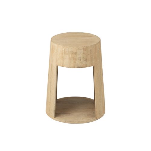 Table D'appoint En Bois "drawn" 50cm Naturel