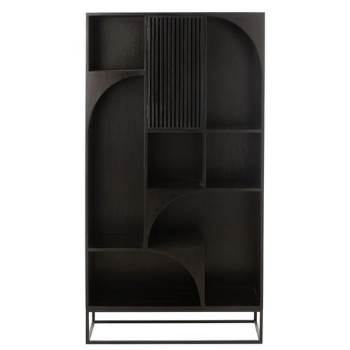 Bibliothèque Design En Bois "mode" 168cm Noir