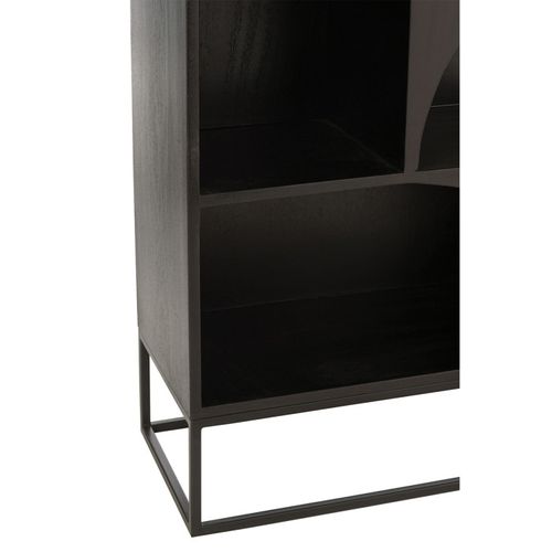 Bibliothèque Design En Bois "mode" 168cm Noir