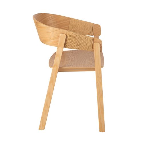Chaise En Bois "naga" 76cm Naturel
