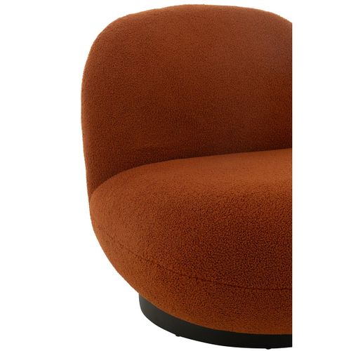 Fauteuil Lounge "neige" 95cm Orange