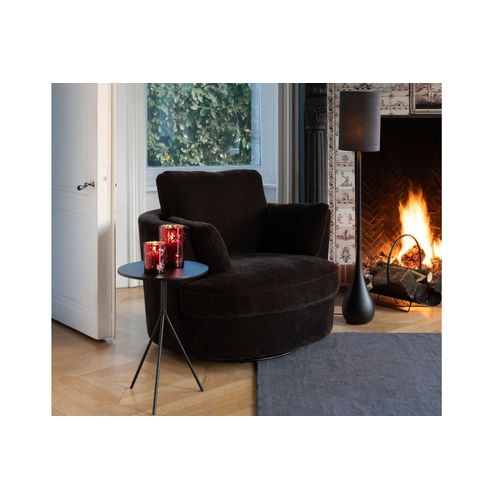 Fauteuil Pivotant à 360° En Velours Texturé - Angel