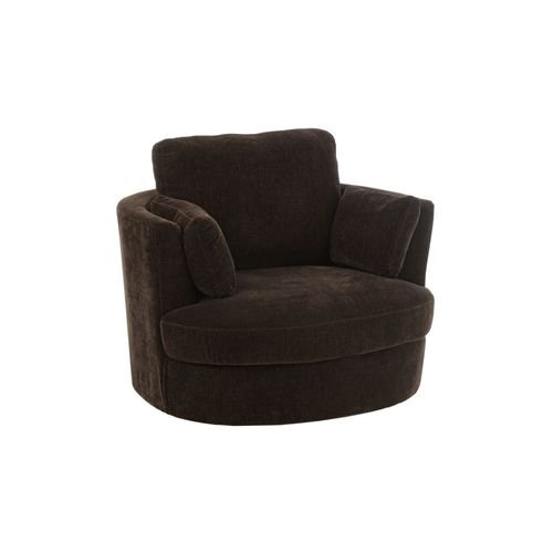 Fauteuil Pivotant à 360° En Velours Texturé - Angel