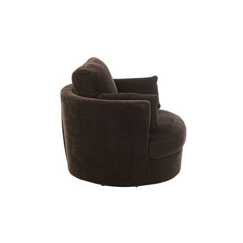 Fauteuil Pivotant à 360° En Velours Texturé - Angel