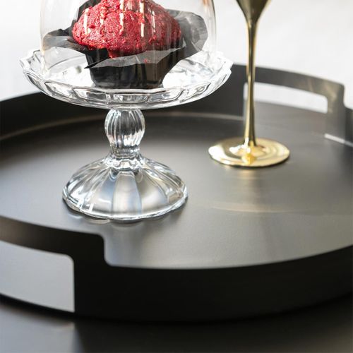 Lot De 3 Plateaux En Métal "mathew" 45cm Noir