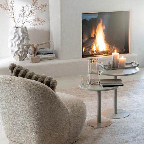 Lot De 2 Plateaux En Métal "weldon" 50cm Gris