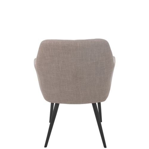 Chaise Design "miles" 83cm Taupe