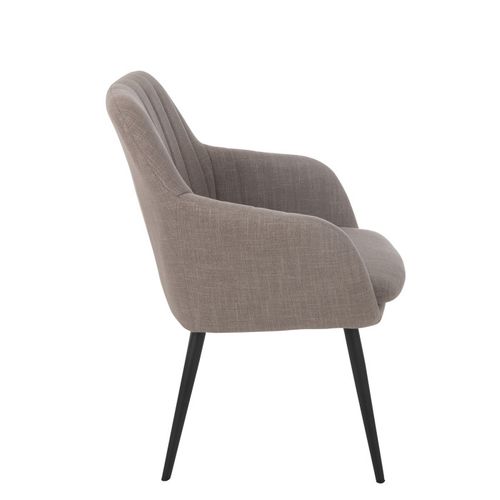 Chaise Design "miles" 83cm Taupe