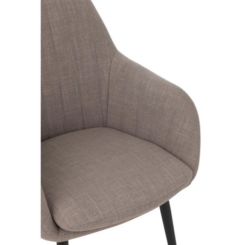 Chaise Design "miles" 83cm Taupe