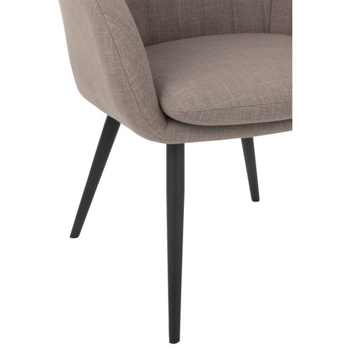 Chaise Design "miles" 83cm Taupe