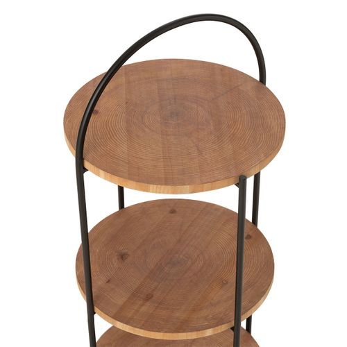 Étagère 3 Niveaux "mia" 100cm Naturel