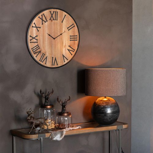 Horloge Murale Effet Bois "nue" 60cm Naturel