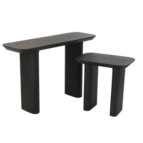 Table D'appoint En Bois "merlin" 61cm Noir