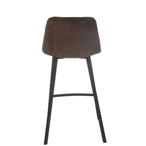 Chaise De Bar Matelassée "kent" 95cm Marron