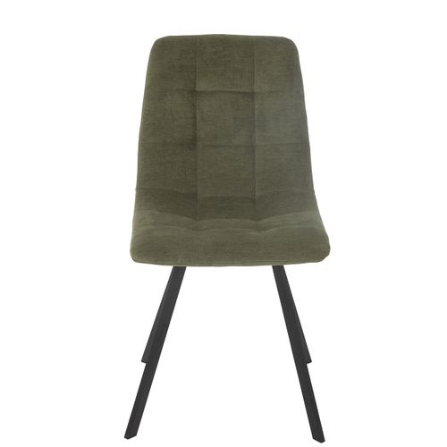 Chaise Matelassée "clark" 85cm Vert