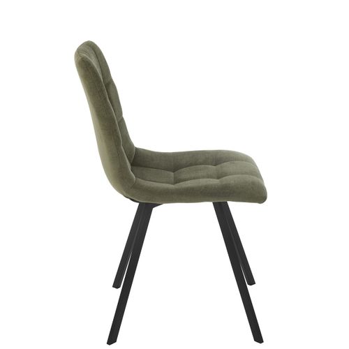 Chaise Matelassée "clark" 85cm Vert