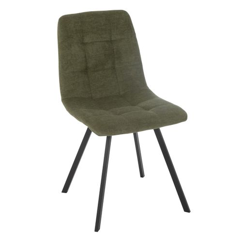 Chaise Matelassée "clark" 85cm Vert