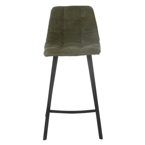 Chaise De Bar Matelassée "kent" 95cm Vert