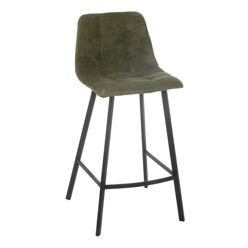 Chaise De Bar Matelassée "kent" 95cm Vert