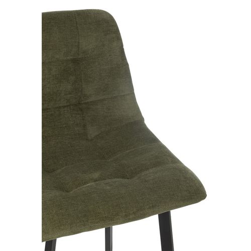 Chaise De Bar Matelassée "kent" 95cm Vert