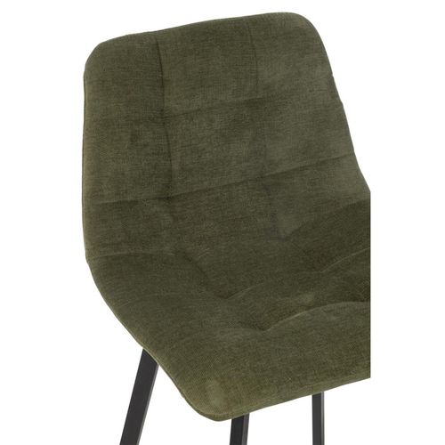 Chaise De Bar Matelassée "kent" 95cm Vert