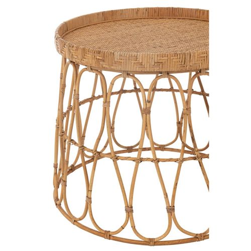 Lot De 2 Tables D'appoint En Rotin "sonny" 50cm Naturel