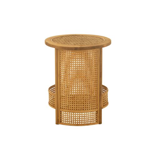 Table D'appoint En Bambou "double" 49cm Naturel